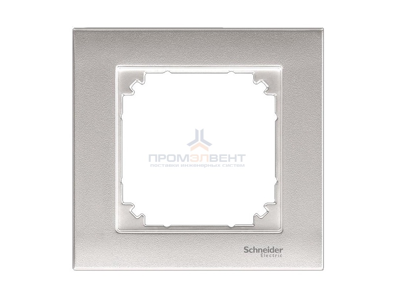 Рамка Merten M-PLAN стекло 1 пост Белый (System M)