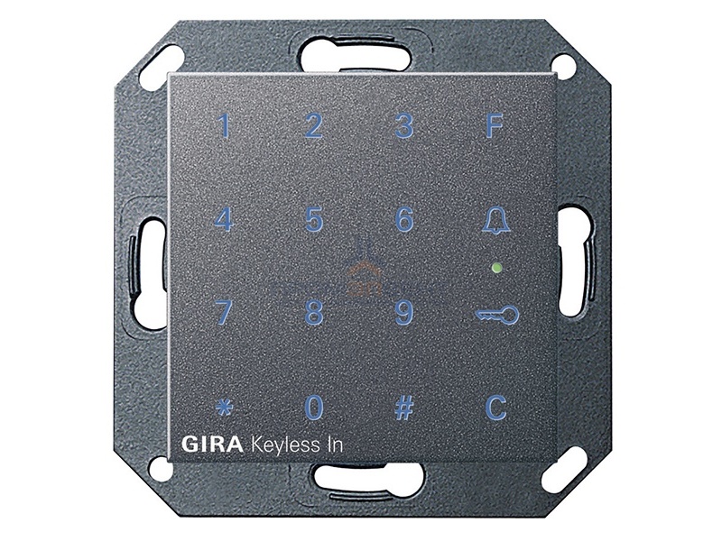 Цифровой кодовый замок Gira System 55 антрацит