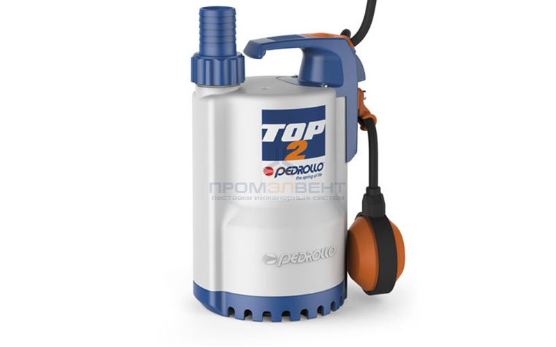 Насос дренажный Pedrollo TOP 4 - 0,75 кВт (1x220/240 В, Qmax 320 л/мин, Hmax 12,5 м, кабель 10 м)