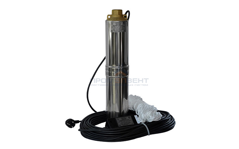 Насос скважинный Водолей БЦПЭ 0,32-32 У (0,5 кВт, Qmax 1,2 м³/ч,Hmax 47 м, кабель 32 м)