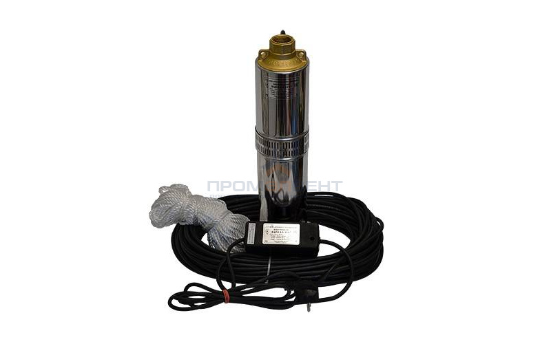 Насос скважинный Водолей БЦПЭ 1,2-63 У (2,08 кВт, Qmax 4,3 м³/ч, Hmax 90 м, кабель 63 м)