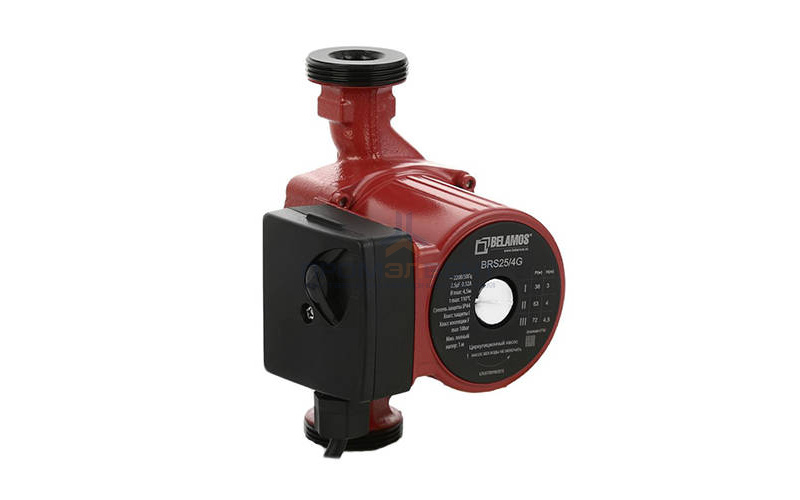 Насос циркуляционный Belamos HSS 25/4G - 0,07 кВт (однофазный, PN10, Qmax 40 л/час, Hmax 4 м)
