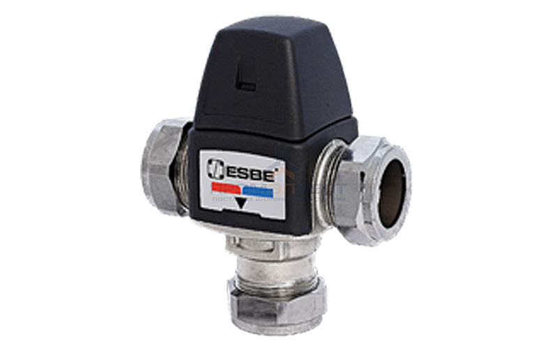 Клапан термостатический смесительный ESBE VTA363 - 28 мм (CPF, PN10, регулировка 35-60°C, KVS 1.2)