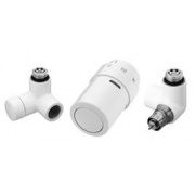 Комплект терморегуляторов и запорных клапанов Danfoss RAX/RA-URX/RLV-X (правый, цвет белый RAL9016)