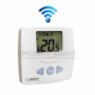 Радиотермостат комнатный WATTS WFHT-RF-LCD (ЖК-дисплей, работа на частоте 433,92 МГц)