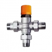 Смеситель термостатический SolarFAR 3955 - 1/2" (НР/НР, Tmax 120°C, регулировака 25÷65°C)