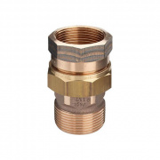 Соединение разъемное Viega 3331 - 1"1/4 (НР/ВР, с плоской прокладкой, бронза без покрытия)