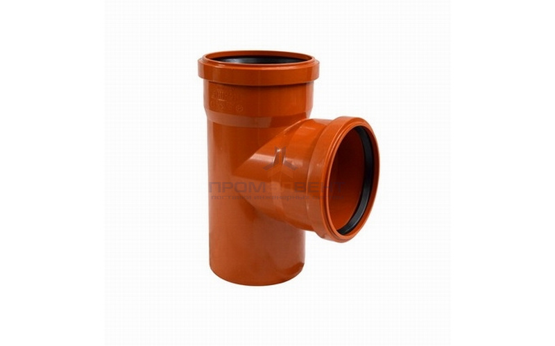 Тройник 87° для наружной канализации СИНИКОН НПВХ - 160
