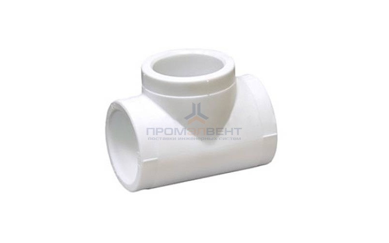 Тройник Fusitek - 25 (для полипропиленовых труб под пайку, цвет белый)