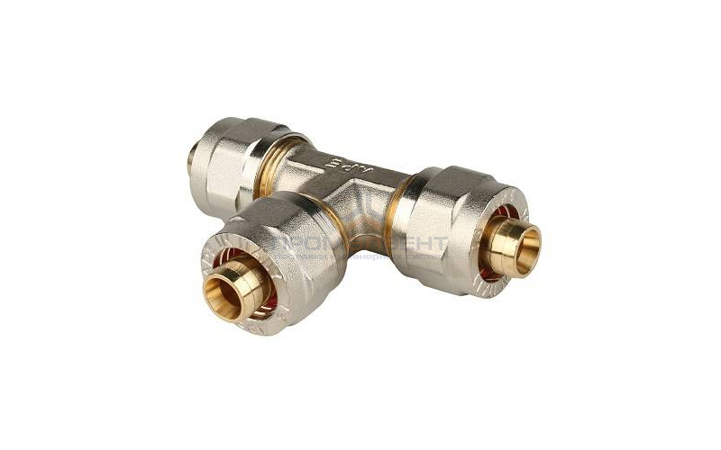 Тройник STOUT - 20 (винтовой, для металлопластиковых труб)