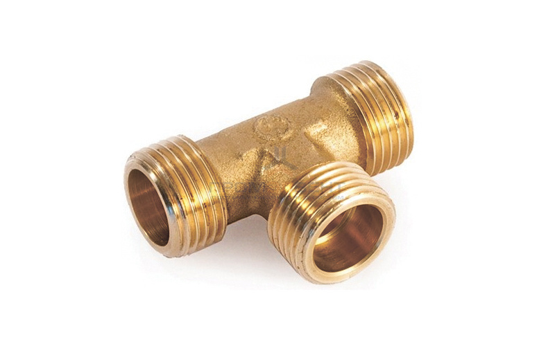 Тройник латунный резьбовой равнопроходный STOUT (НР) - 3/4
