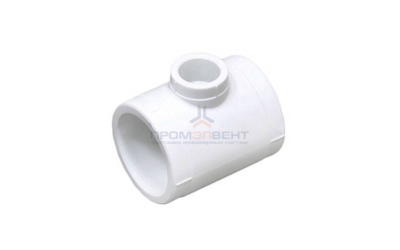 Тройник переходной Fusitek - 110 x 63 x 110 (для полипропиленовых труб под пайку, цвет белый)