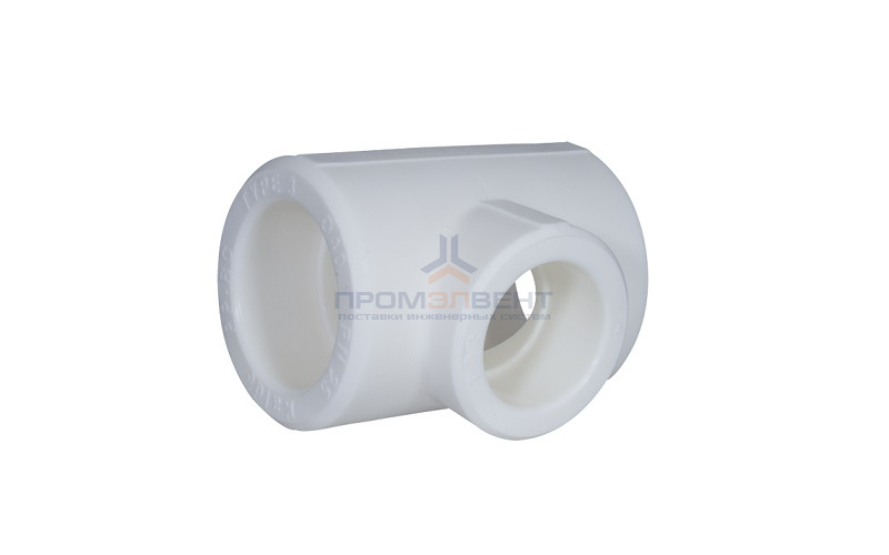 Тройник переходной KALDE - 110 x 50 x 110 (для полипропиленовых труб под пайку, цвет белый)