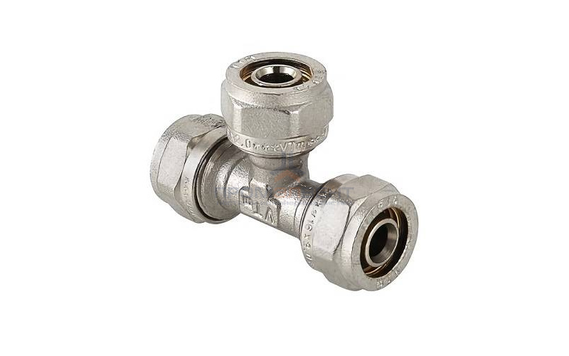 Тройник переходной VALTEC VTm.331 - 26 x 20 x 20 (винтовой, для металлопластиковых труб)