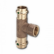 Тройник с переходом на внутреннюю резьбу Viega G3 Sanpress 2217.2 - 22 x 1/2"