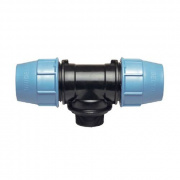 Тройник с переходом на наружную резьбу UNIDELTA 1010 - 75 x 2"1/2 (винтовой, для труб ПНД)