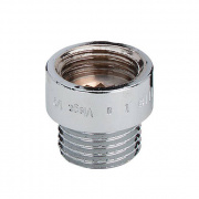 Удлинитель резьбовой Viega 3526 - 1/2" длина 20 мм (ВР/НР, бронза хромированная)