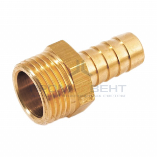 Штуцер комбинированный с наружной резьбой STOUT - 1" x 30 мм (латунь без покрытия)