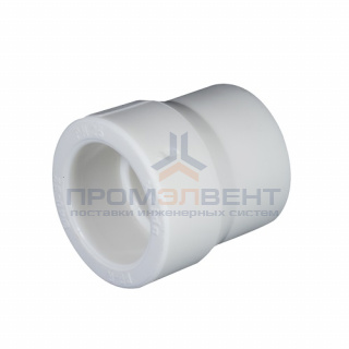 Муфта редукционная KALDE - 63 x 32 (для полипропиленовых труб под пайку, цвет белый)