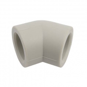 Отвод 45° FV-Plast - 50 (для полипропиленовых труб под пайку, цвет серый)