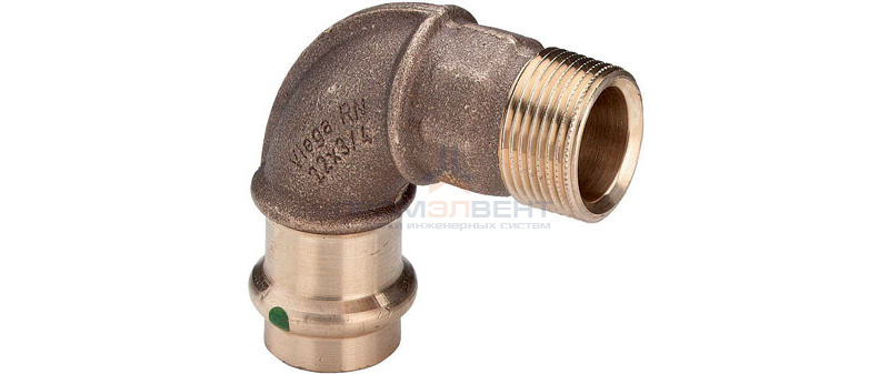 Отвод 90° Viega G3 Sanpress 2214 - 15 x 3/4