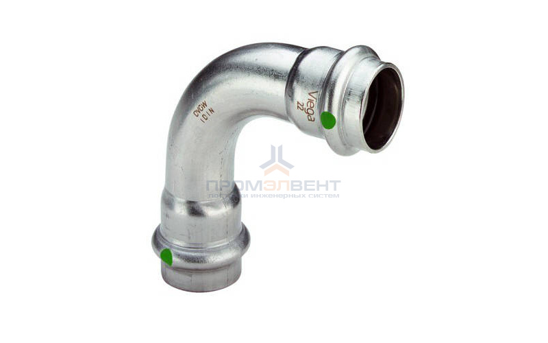 Отвод 90° Viega Sanpress Inox 2316 - 22 (нержавеющая сталь)