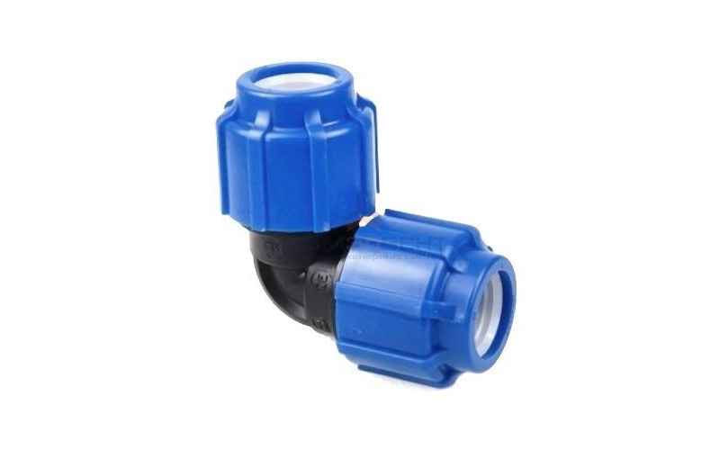 Отвод 90° Политэк - 63 (винтовой, для труб ПНД)