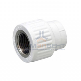 Переход на внутреннюю резьбу Fusitek - 32 x 1" (для полипропиленовых труб, цвет белый)