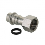 Переход на накидную гайку VALTEC VTi.908 - 18 x 3/4" (прессовой, для труб из нержавеющей стали)