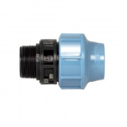 Переход на наружную резьбу UNIDELTA 1003 - 40 x 2" (винтовой, для труб ПНД, резьба пластиковая)