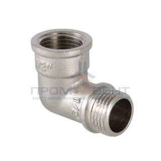 Переход с внутренней резьбы на наружную угловой VALTEC VTr.092 - 1/2" (латунь никелированная)