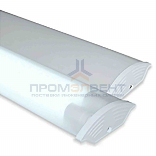 14-31 Светильник линейный, под светодиодные лампы Т8 1200мм, белый, металл/поликарбонат, IP40, 220В/50Гц, УХЛ4, 1240х118х40мм.