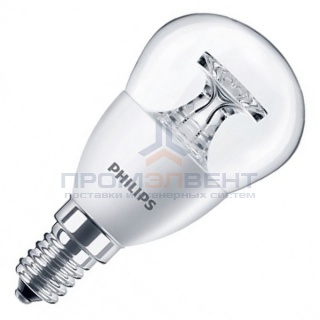 Лампа светодиодная шарик Philips LED 5,5W (40W) 2700K 470lm E14 230V P45 CL теплый свет