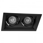 Светильник DLT202 2x50W MAX MR16 G5.3/GU5.3 карданик черный
