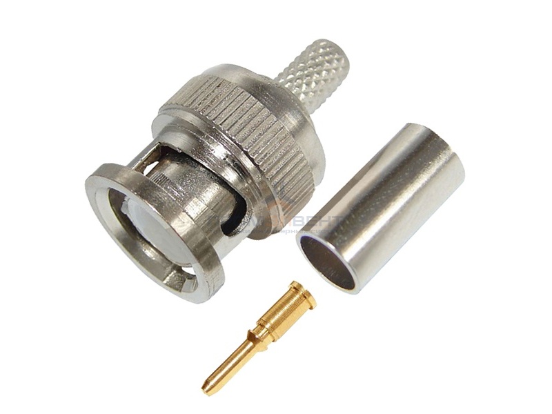 Разъем штекер BNC RG-6 обжимной