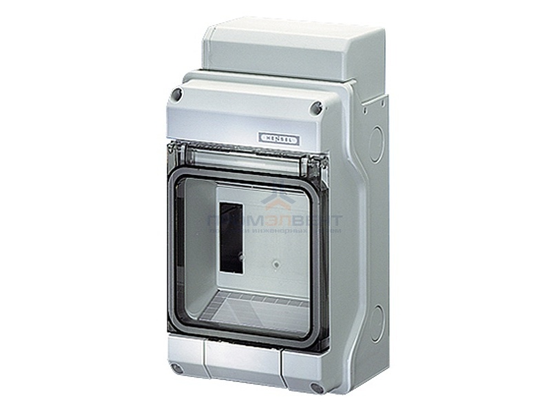 Щит распределительный Hensel KV 1504 на 4 модуля IP54 с клеммой PE+N, 228х126х111мм