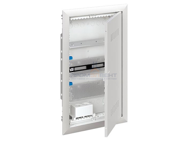 Шкаф мультимедийный с дверью с вентиляционными отверстиями и DIN-рейкой UK630MV (3 ряда)