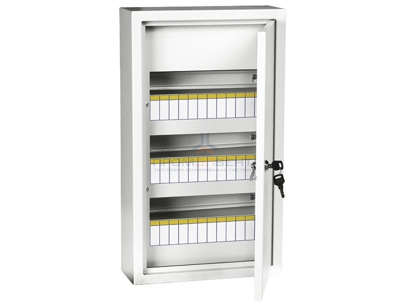 Щит металлический ЩРн-36з-1 38 УХЛ3 IP31 на 36 модулей навесной 540х310х120 белый ИЭК